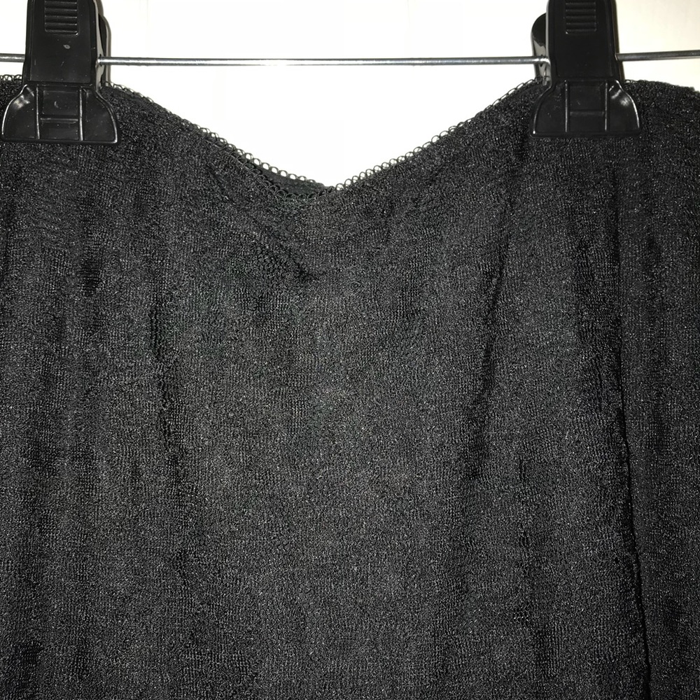 Express black lace skirt